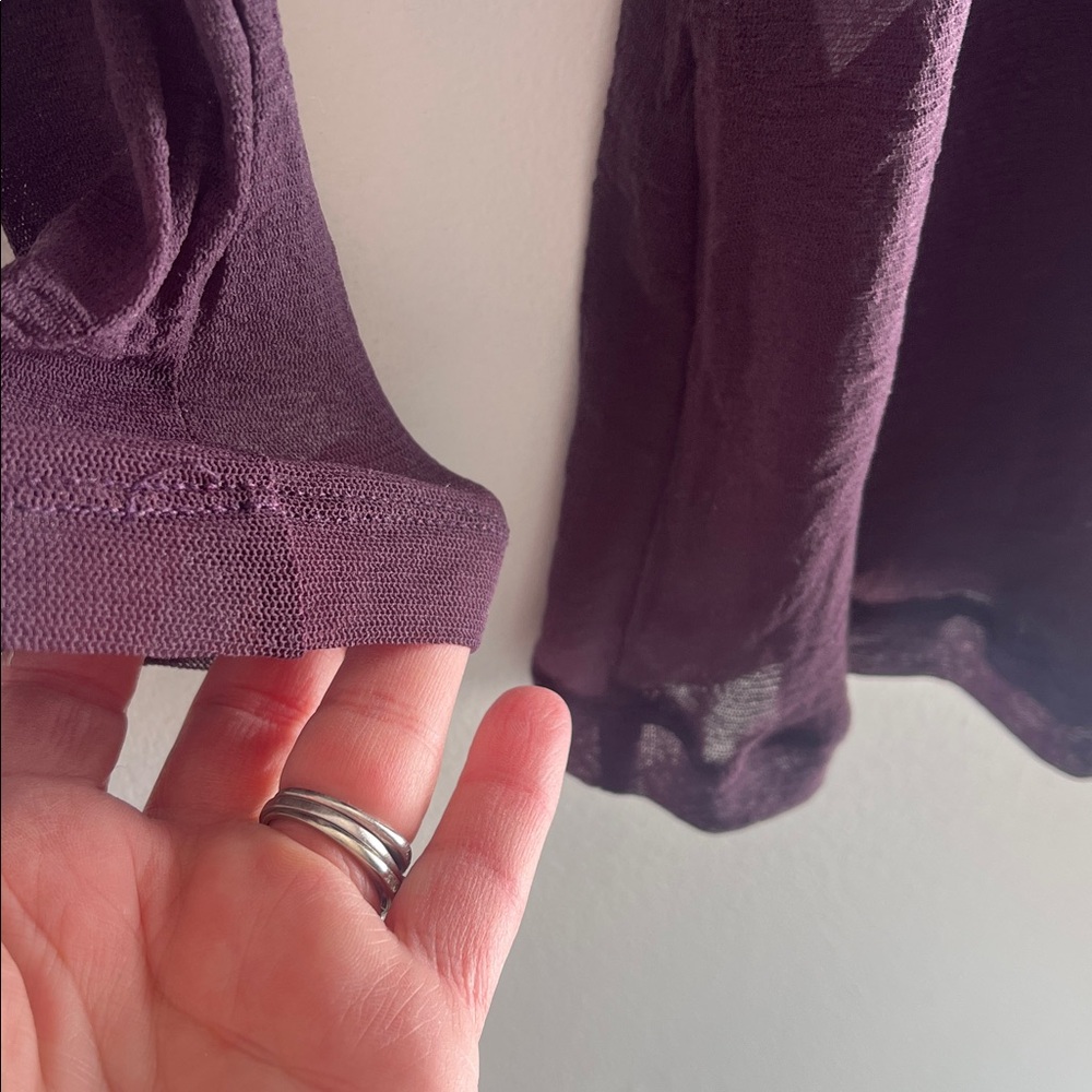 FLAX 2 pc. Set Leggings & Sheer Top Long sleeve Pullover Athletic Loungewear - Picture 13 of 16